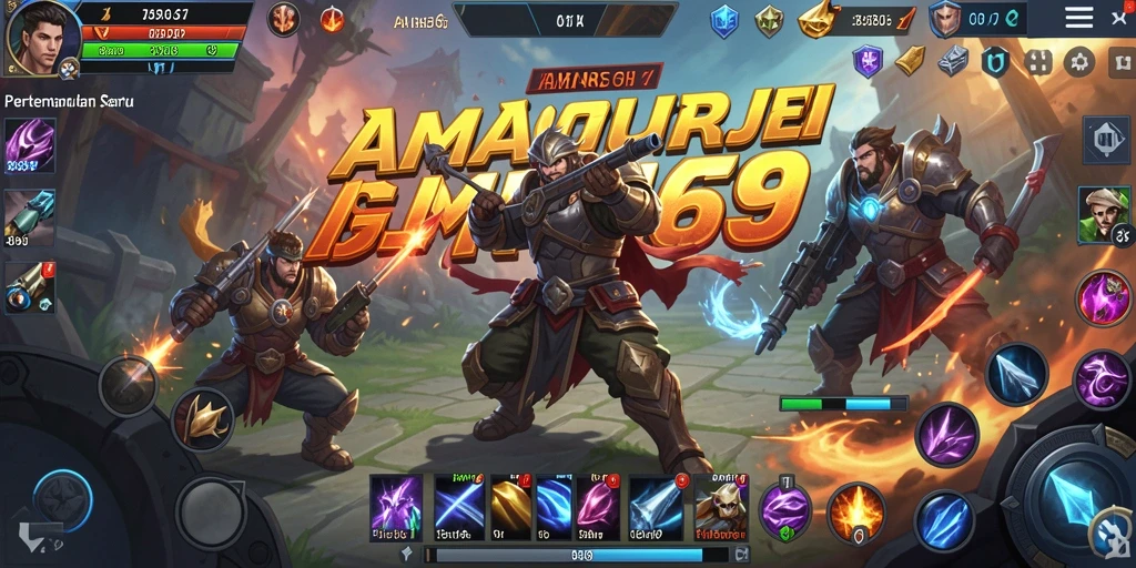 Screenshot gameplay menampilkan aksi seru dalam AMAN69.