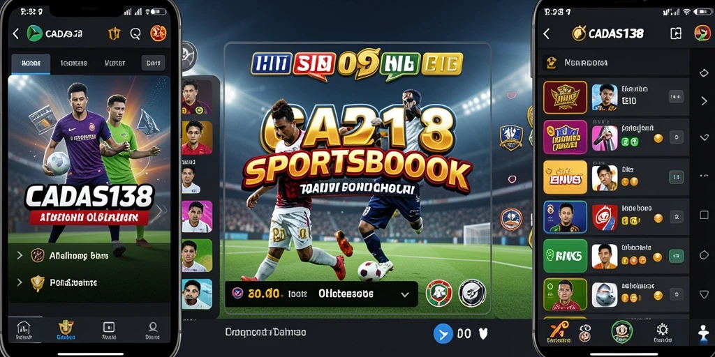 Screenshot utama CADAS138 menunjukkan pengalaman interaktif taruhan olahraga.