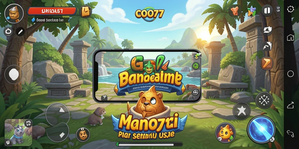 Screenshot COO77 menampilkan gameplay seru dan interaksi antar pemain.