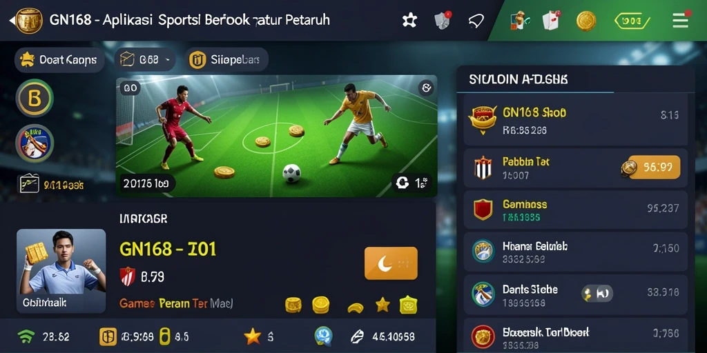 Tampilan gameplay Sportsbook di GN168 yang menarik dan interaktif.