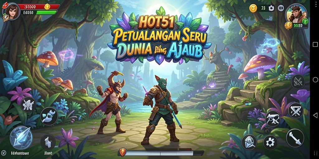 Tampilan gameplay HOT51 yang menampilkan momen petualangan epik.