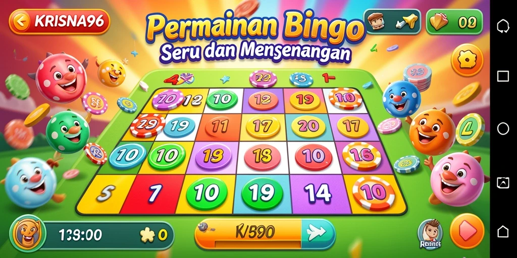 Tampilan gameplay KRISNA96 yang penuh warna dan interaktif.