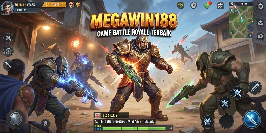 Tangkapan layar gameplay seru di MEGAWIN188 Battle Royale.