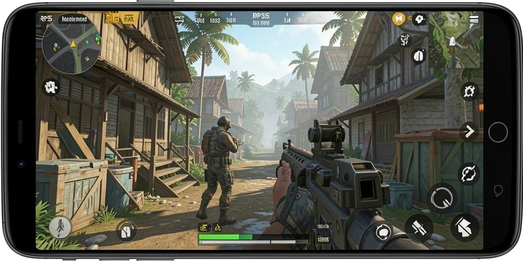 Gameplay RP55 yang mendebarkan dengan interaksi karakter.