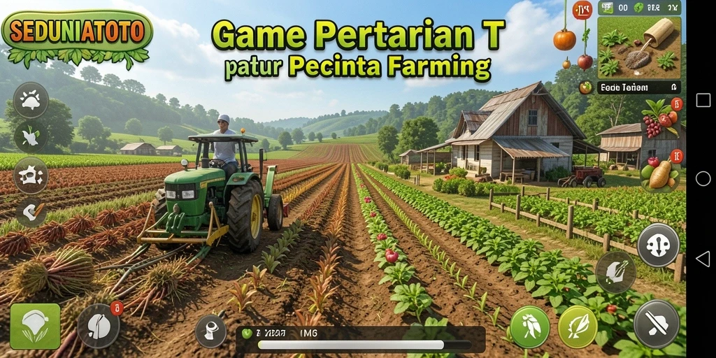 Gameplay menarik SEDUNIATOTO dengan bertani dan merawat hewan.
