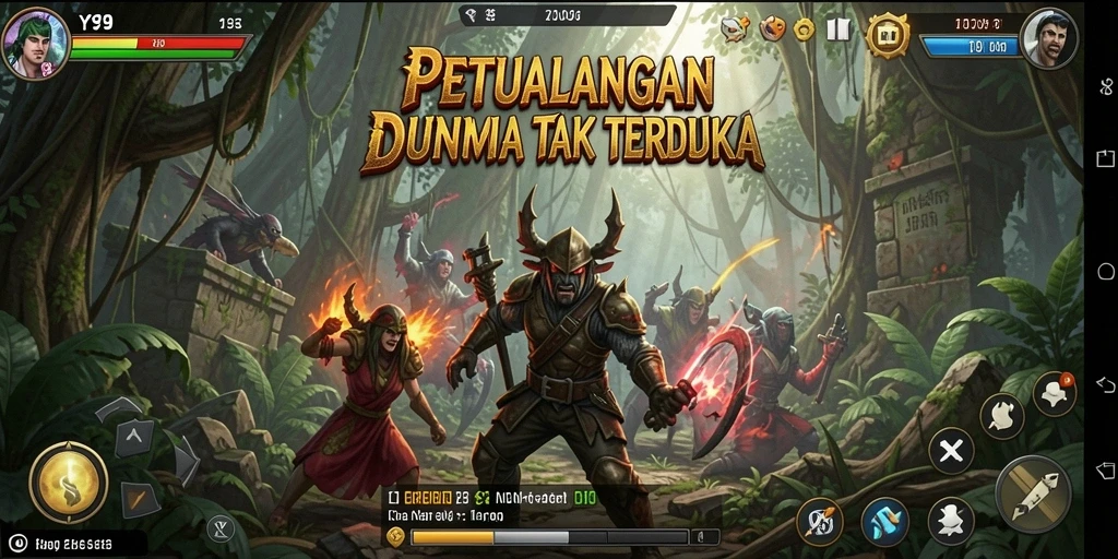 Screenshot Y89 menampilkan eksplorasi seru dalam dunia petualangan.